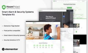 HoomPotact – Smart Alarm & Security Systems Template Kit