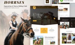 Horrses – Equestrian & Horse Riding Club Elementor Template Kit