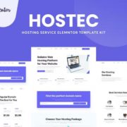 Hostec – Hosting Service Elementor Template Kit