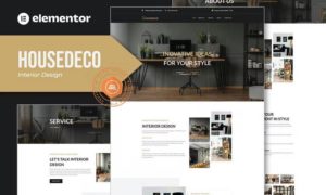 Housedeco – Interior Design Elementor Template Kit