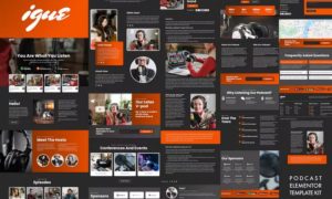 iGUE – Podcaster Elementor Template Kit