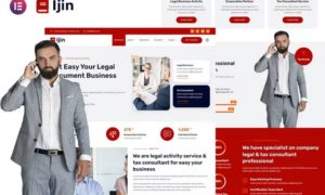 Ijin – Legal Business & Tax Consultant Services Elementor Template Kit