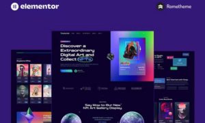 IMAGINE – Creative NFT Portfolio Elementor Pro Full Site Template Kit