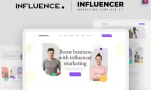 Influence – Influencer Marketing Agency Elementor Template Kit