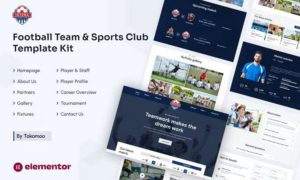 Intera | Football Team & Sports Club Elementor Template Kit