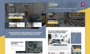 Interion – Interior Design Elementor Template Kit