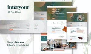 Interyours – Home Interior Design Elementor Template Kit