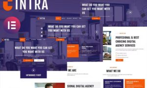 Intra – Modern Digital Agency Elementor Template Kit