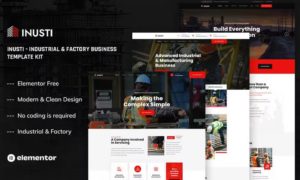 Inusti – Industrial & Factory Business Elementor Template Kit