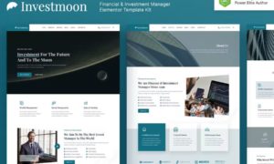 Investmoon – Finance & Investment Manager Elementor Template Kit