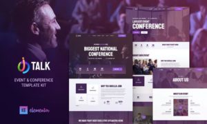 iTalk – Event & Conference Elementor Template Kit