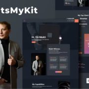 ItsMyKit – Dark Creative Portfolio Elementor Template Kit