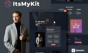 ItsMyKit – Dark Creative Portfolio Elementor Template Kit