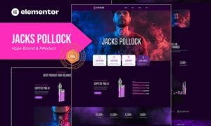 Jacks Pollock – Vape Elementor Template Kit