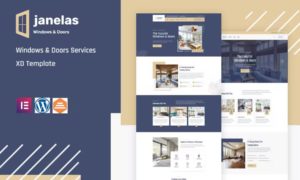 Janelas – Windows & Doors Services Elementor Template Kit