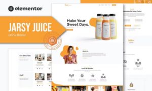 Jarsy Juice – Drink Brand Elementor Template Kit