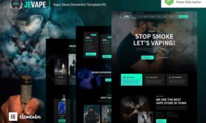 Jevape – Vape Store Elementor Template Kit