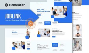 Jobslink – Human Resource & Recruitment Agency Elementor Template Kit