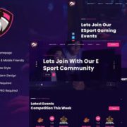 Junio – E-Sport Gaming Events & Streamer Elementor Template Kit