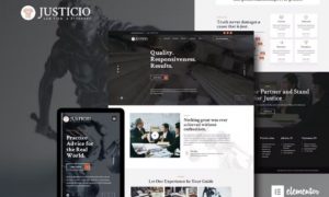 Justicio – Law Firm & Attorney Elementor Template Kit