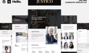 JUSTICO – Law Firm Elementor Template Kit