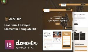 Justos – Law Firm & Lawyer Elementor Template Kit