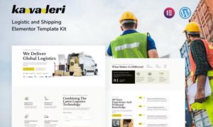 Kavaleri Logistic & Shipping Elementor Template Kit