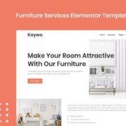 Kaywo – Furniture Services Elementor Template Kit
