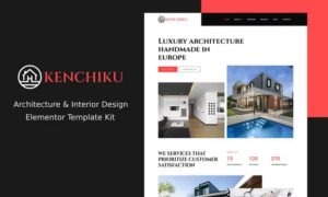 Kenchiku – Architecture & Interior Design Elementor Template Kit