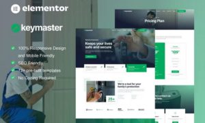 KeyMaster – Locksmith & Key Maker Service Elementor Template Kit