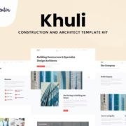 Khuli – Construction & Architecture Elementor Template Kit