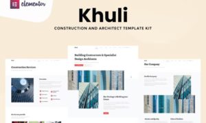 Khuli – Construction & Architecture Elementor Template Kit