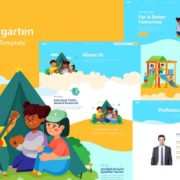 Kidiu Kindergarten – Child Care Elementor Template Kit