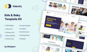 Kidsnify – Kindergarten & Preschool Elementor Template Kit