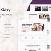 Kidzy | Elementary School Elementor Template Kit