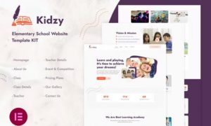 Kidzy | Elementary School Elementor Template Kit