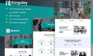 Kingsley – Finance & Investment Elementor Template Kit