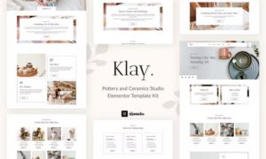 Klay – Pottery and Ceramics Studio Elementor Template Kit