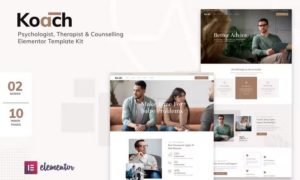 Koach – Life Coach & Counseling Elementor Template Kit