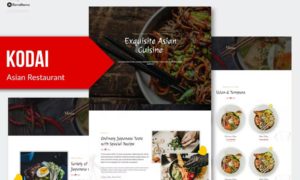 Kodai – Asian Restaurant Elementor Template Kit