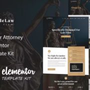 Kodelaw – Lawyer Attorney Elementor Template Kit
