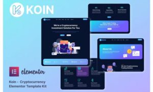 Koin – Cryptocurrency Elementor Template Kit