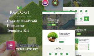 Kologi – Charity NonProfit Elementor Template Kit