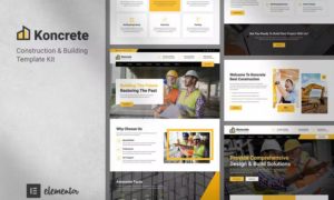 Koncrete – Construction & Building Elementor Template Kit