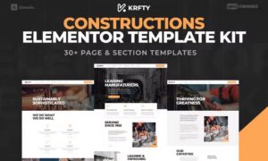 KRAFTY – Construction & Industry Elementor Template Kit