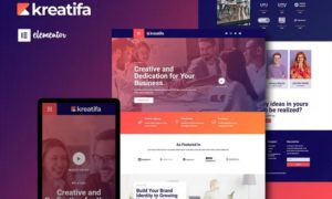 Kreatifa – Creative Digital Agency Elementor Template Kit