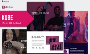 Kube – Music Elementor Template Kit