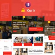 Kurir – Logistics Cargo Shipping Elementor Template Kit
