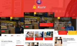 Kurir – Logistics Cargo Shipping Elementor Template Kit