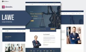 LAWE – Lawyer & Attorney Elementor Template Kit